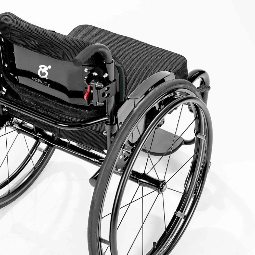 Cadeira de Rodas Monobloco Velox com encosto rígido