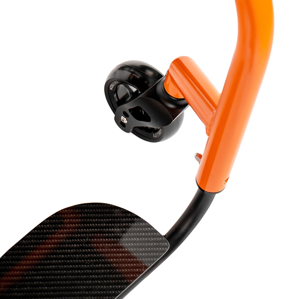 Cadeira de rodas ultraleve Viper RS em fibra de carbono, detalhe do apoio de pés — Mobility