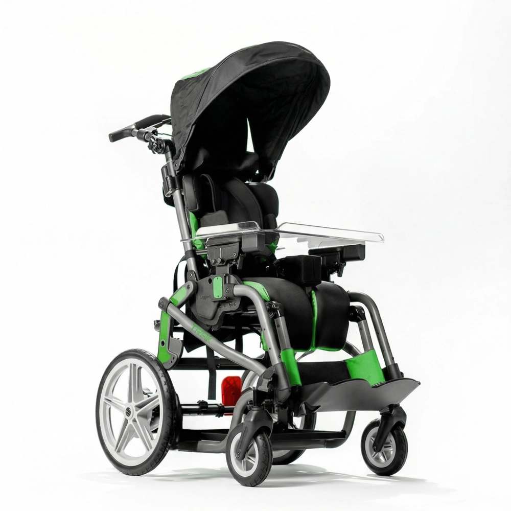 Carrinho postural infantil Leggero Trak na cor verde