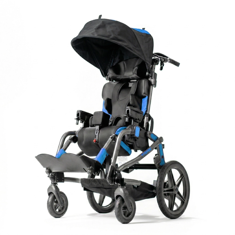Carrinho postural infantil Leggero Trak com capota e apoio de pés