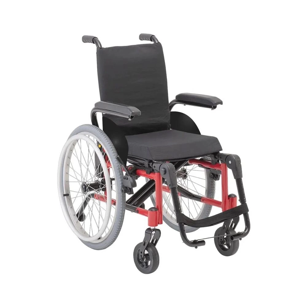 Cadeira de Rodas Infantil Mini K Pediátrica Alumínio Ortobrás - Cor: Vermelho