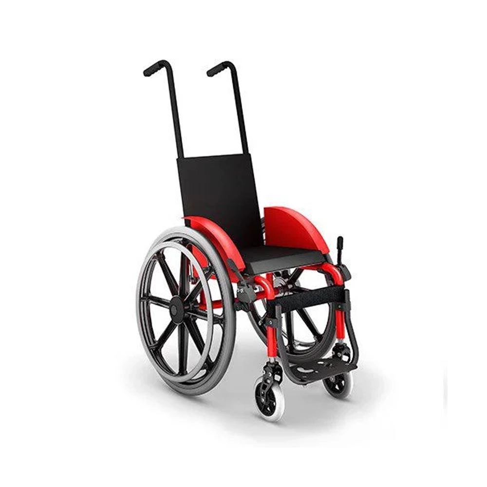 Cadeira de Rodas Infantil Mini M Ortobrás - Cor: Vermelho