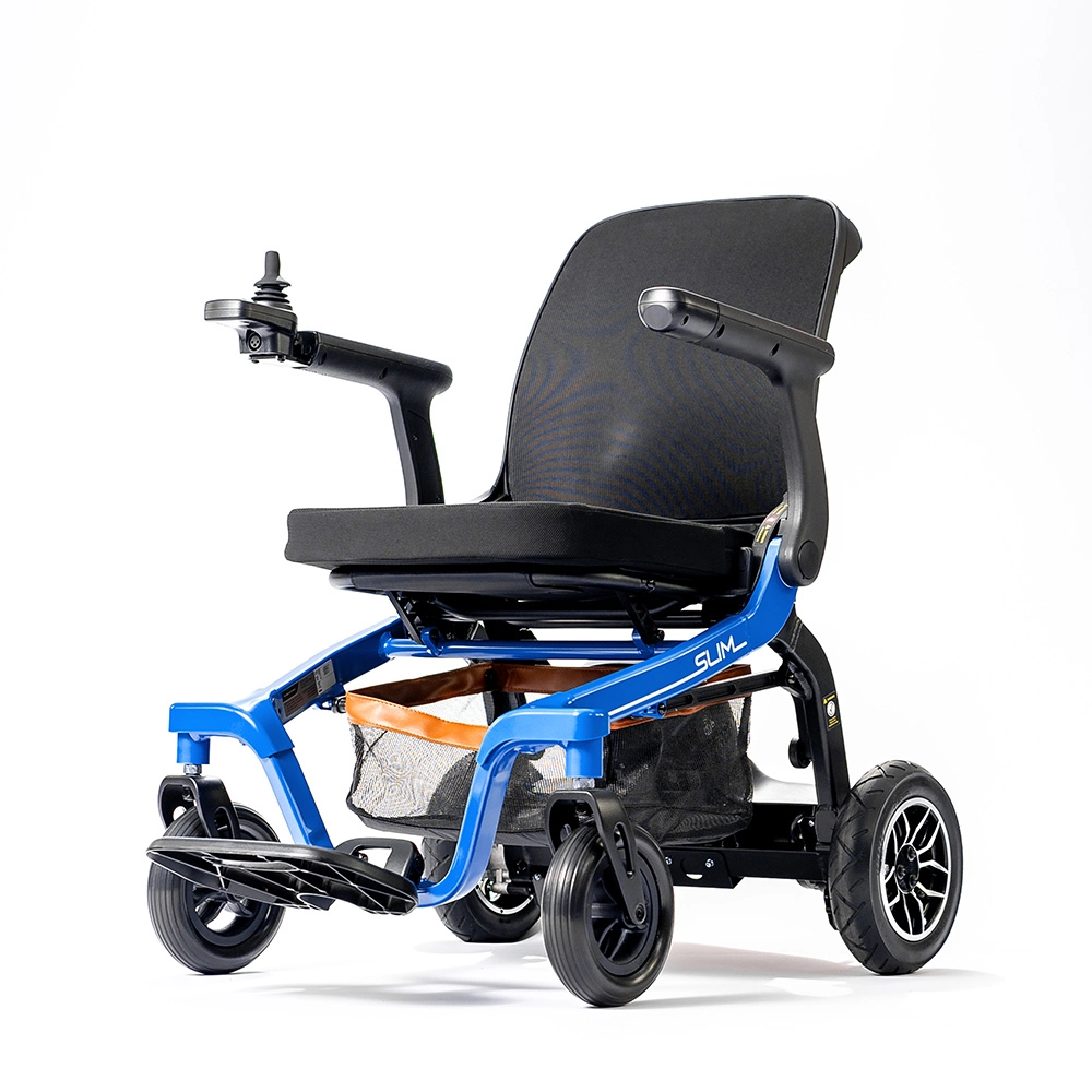 Cadeira de Rodas Motorizada Slim Power Lite - Cor: Azul