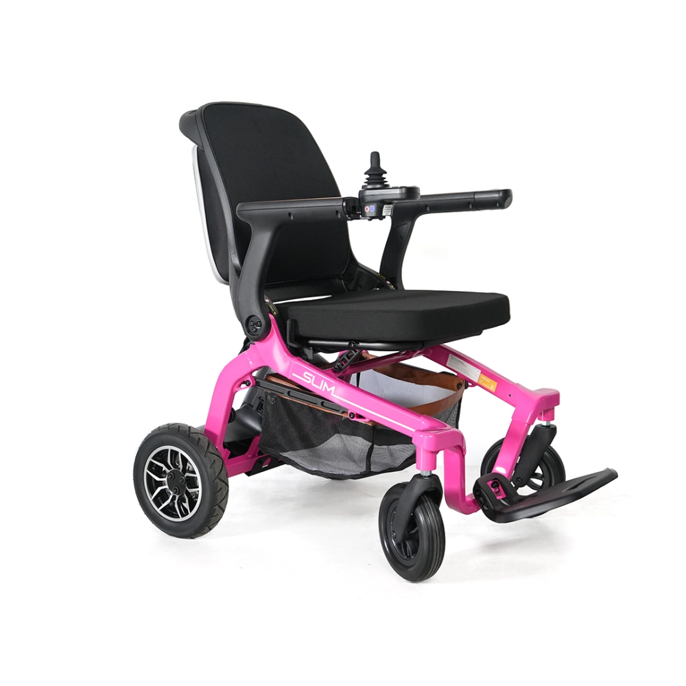 Cadeira de Rodas Motorizada Slim Summer Edition Power Lite - Cor: Rosa