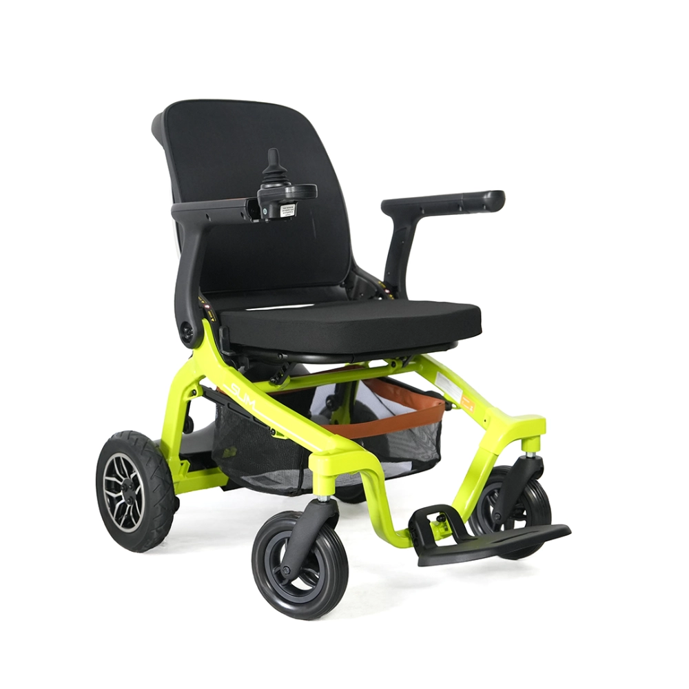 Cadeira de Rodas Motorizada Slim Summer Edition Power Lite - Cor: Verde Neon
